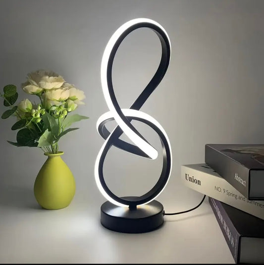 Lampe LED Boucle Artistique – Décoration & Lumière Tendance